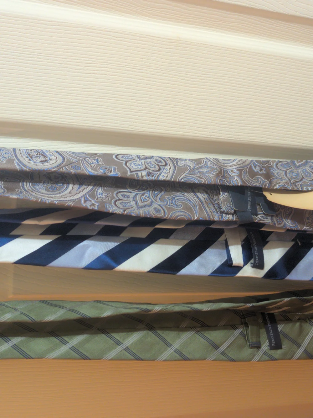 Classic Men's Necktie - Blue Paisley, Navy Stripe, Olive Plaid